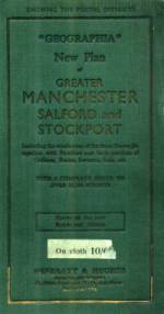 Geographia New Plan of Greater Manchester, Salford, Stockport, ca 1939