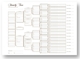 A3 Six Generation Pedigree Chart single