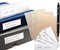 Pack of 12 Self-Adhesive Archive Label Holders