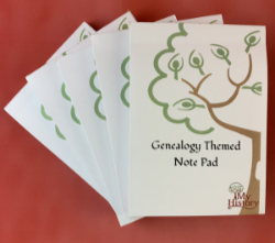 A6 Genealogy Note pad